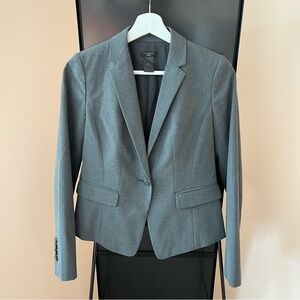 Ann Taylor Blazer in Grey Size 00P